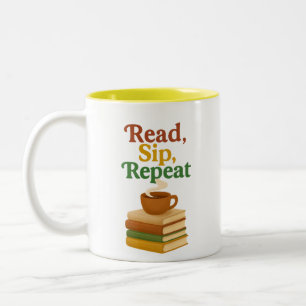 Tasse 2 Couleurs Cadeau de lecture confortable pour Bibliophiles -