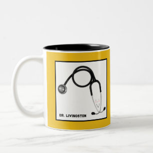 Tasse 2 Couleurs Cadeau de médecin personnalisé