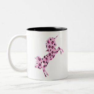 Tasse 2 Couleurs Cadeau de Motif de peau de licorne rose mignonne E