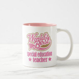 Tasse 2 Couleurs Cadeau de professeur d'éducation spéciale (monde