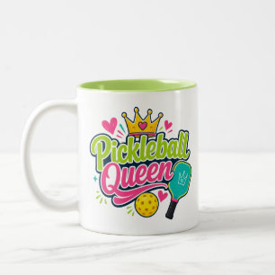 Tasse 2 Couleurs Cadeau de Reine de Pickleball pour les Amateurs de