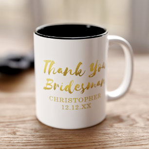 Tasse 2 Couleurs Cadeau de remerciement de mariage pour Bridesman