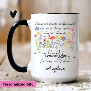 Tasse 2 Couleurs Cadeau de remerciement personnalisé, appréciation