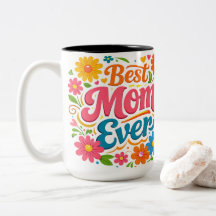Cadeau de typographie florale Rétro Groovy Meilleu