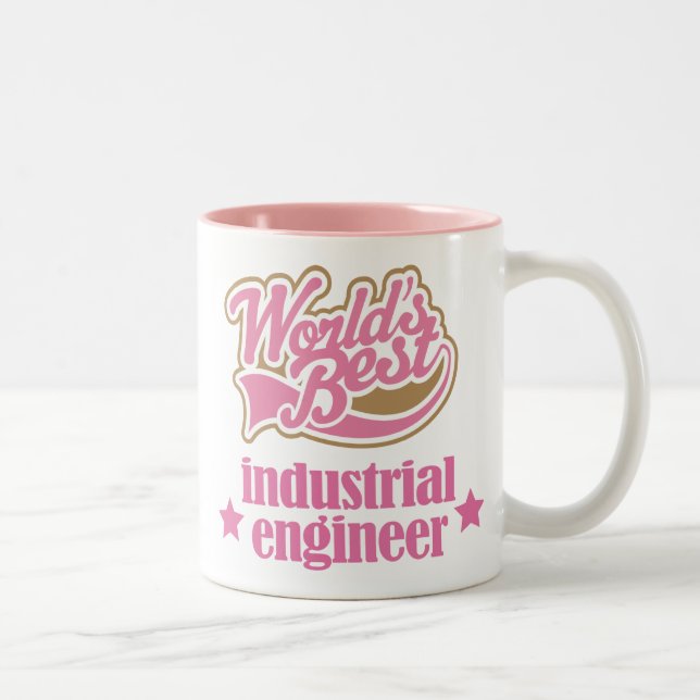 Tasse 2 Couleurs Cadeau d'ingénieur industriel (mondes meilleurs) (Droit)