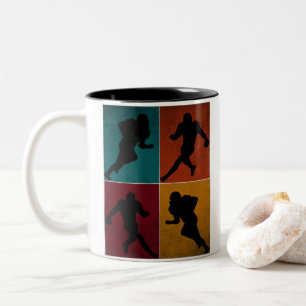 Tasse 2 Couleurs Cadeau du joueur de football américain vintage