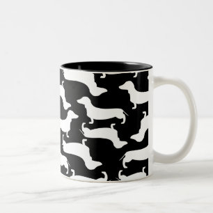 Tasse 2 Couleurs Cadeau parfait de motif mignon de teckel pour