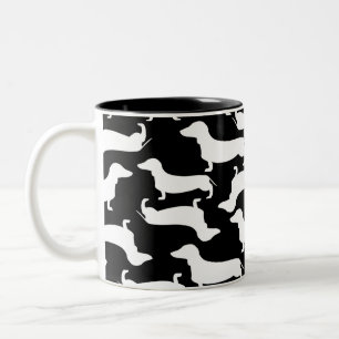 Tasse 2 Couleurs Cadeau parfait de motif mignon de teckel pour