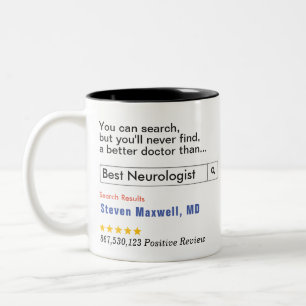 Tasse 2 Couleurs Cadeau personnalisé Meilleur neurologue