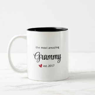 Tasse 2 Couleurs Cadeau photo Grammy Est Date Le Plus Extraordinair