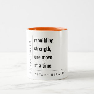 Tasse 2 Couleurs Cadeau physiothérapeutique minimaliste moderne