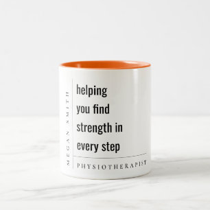 Tasse 2 Couleurs Cadeau physiothérapeutique minimaliste moderne