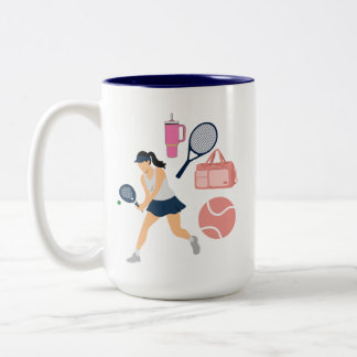 Tasse 2 Couleurs Cadeau pour joueur de tennis
