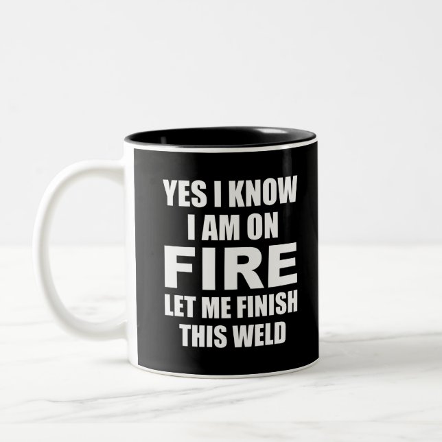 Tasse 2 Couleurs cadeau soudeur (Gauche)