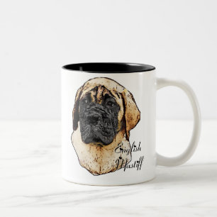 Tasse 2 Couleurs Cadeaux anglais d'art de mastiff