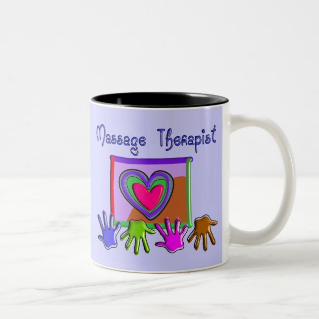 Tasse 2 Couleurs Cadeaux Artsy géniaux de conception de thérapeute (Droit)
