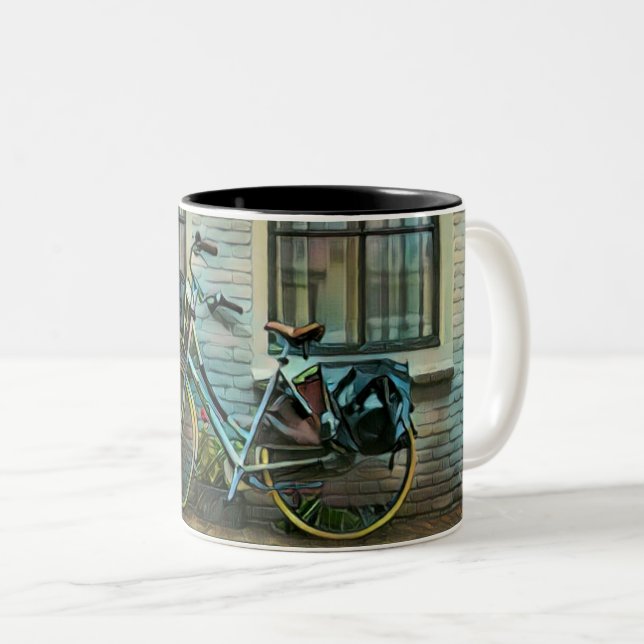 Tasse 2 Couleurs Cadeaux cyclistes cool (Devant droit)