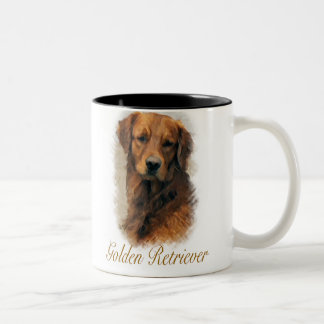 Tasse 2 Couleurs Cadeaux d'art Golden Retriever
