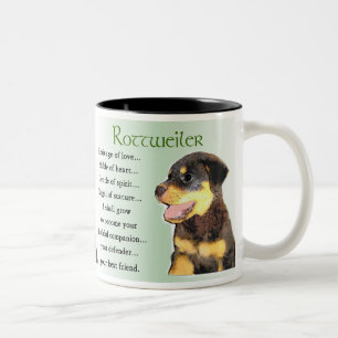 Tasse 2 Couleurs Cadeaux d'art Rottweiler