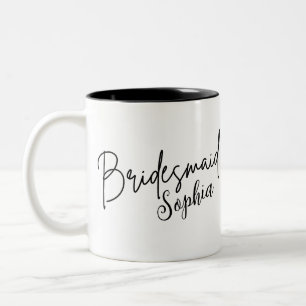 Tasse 2 Couleurs Cadeaux d'domestiques   Script moderne noir person