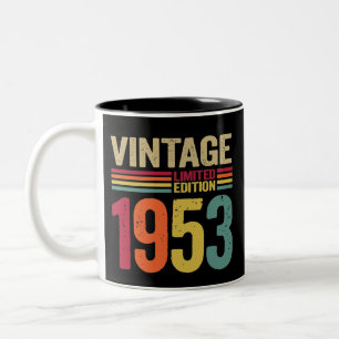 Tasse 2 Couleurs Cadeaux de 69 ans Vintage 1953 -69e cadeau d'anniv