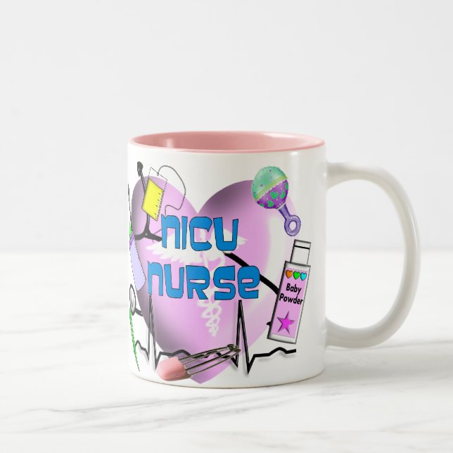 Tasse 2 Couleurs Cadeaux de conception de coeur de rose (Droit)