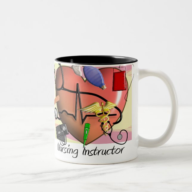 Tasse 2 Couleurs Cadeaux de Merci d'instructeur de soins (Droit)