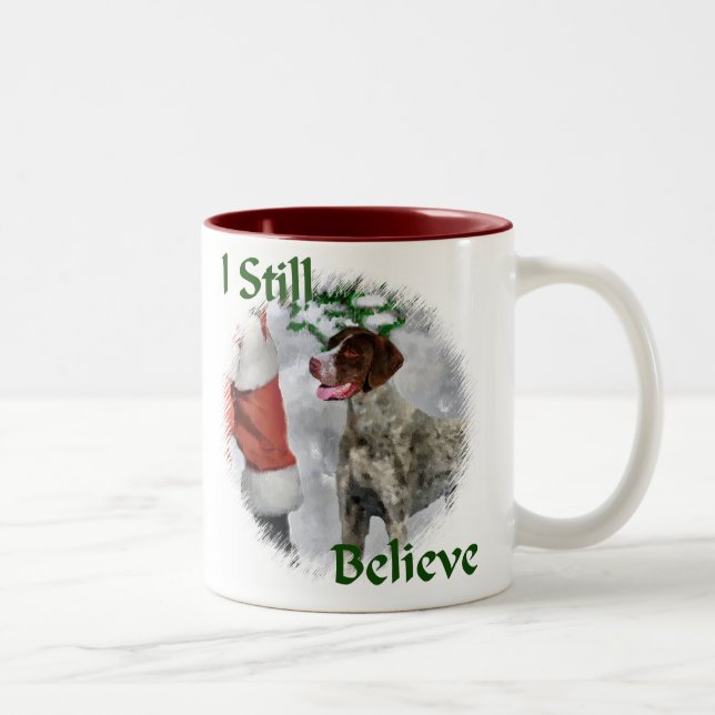 Tasse 2 Couleurs Cadeaux de Noël Allemands Pointeur Raccourci (Droit)