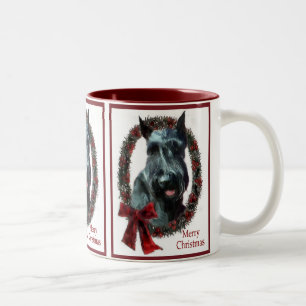 Tasse 2 Couleurs Cadeaux de Noël pour Schnauzer géant