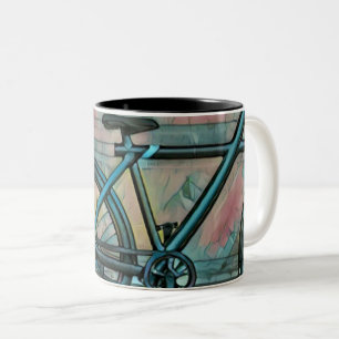 Tasse 2 Couleurs Cadeaux de vélo pour papa