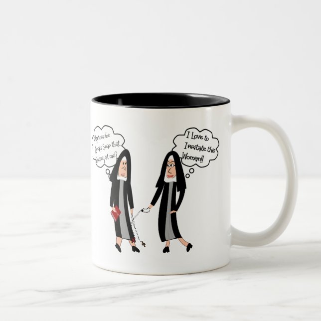 Tasse 2 Couleurs Cadeaux "d'irritation extrême" de nonnes (Droit)