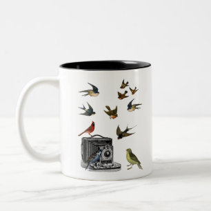 Tasse 2 Couleurs Cadeaux d'observation d'oiseaux ornithologue twitc