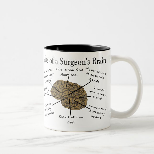 Tasse 2 Couleurs Cadeaux hilares de chirurgien (Droit)