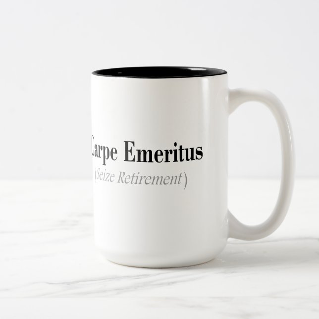 Tasse 2 Couleurs Cadeaux honoraires de Carpe (saisissez la (Droit)