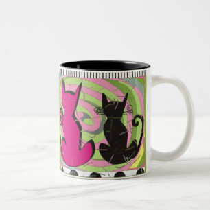 Tasse 2 Couleurs Cadeaux lunatiques "pensées songeuses " d'art
