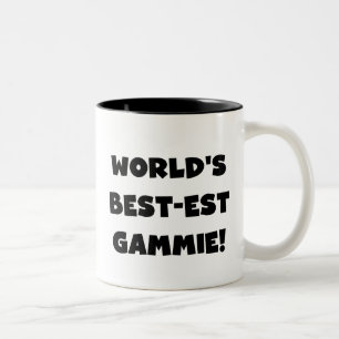 Tasse 2 Couleurs Cadeaux noirs et blancs du Meilleur-est Gammie du