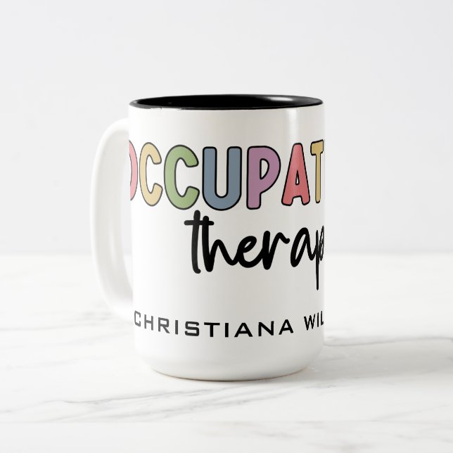Tasse 2 Couleurs Cadeaux OT (Devant gauche)