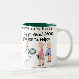 Tasse 2 Couleurs Cadeaux retirés d'art d'histoire d'infirmière