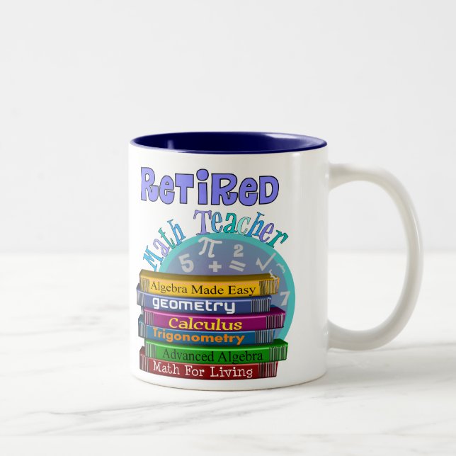 Tasse 2 Couleurs Cadeaux retirés de professeur de maths (Droit)