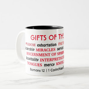 Tasse 2 Couleurs CADEAUX SAINTS D'ESPRIT   Inspirationnel   Christi