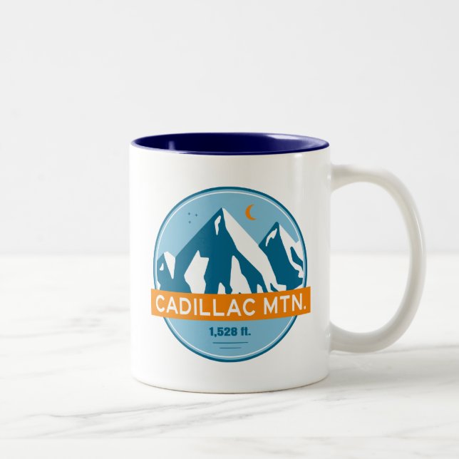 Tasse 2 Couleurs Cadillac Mountain Stars Moon (Droit)