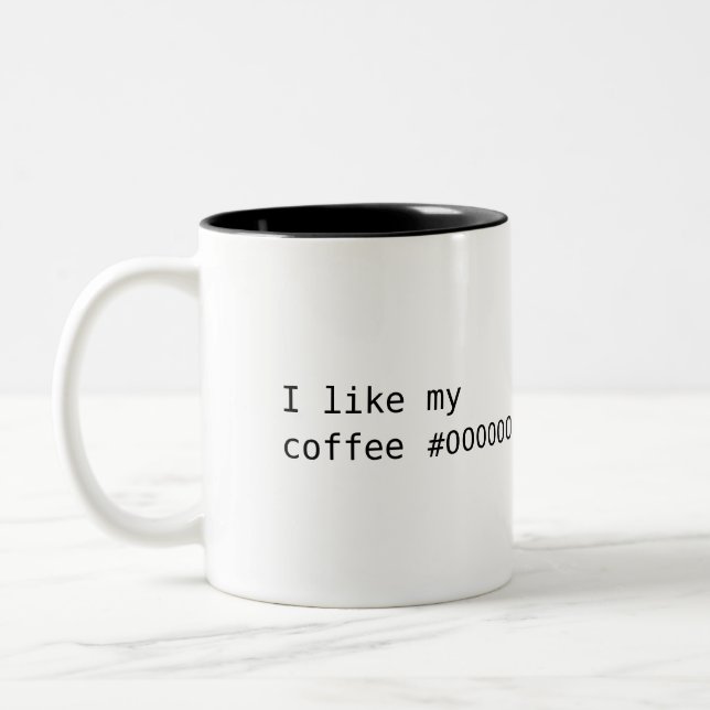 Tasse 2 Couleurs Café #000000 (Gauche)