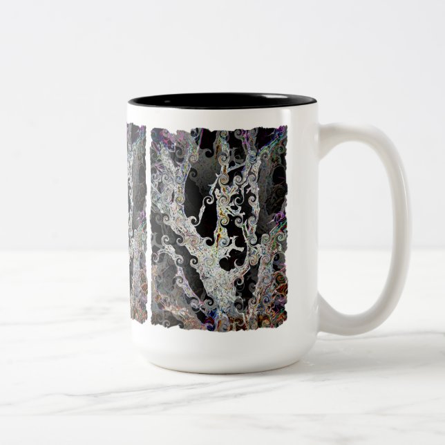 TASSE 2 COULEURS CAFÉ À DEUX TONNES D'ARBRES (Droit)