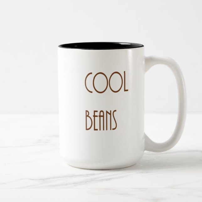 Tasse 2 Couleurs Café aux haricots cool (Droit)