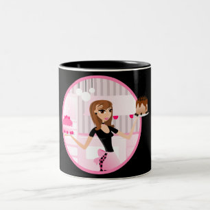 Tasse 2 Couleurs Café de Baker/chef de boulangerie/pâtisserie/tas