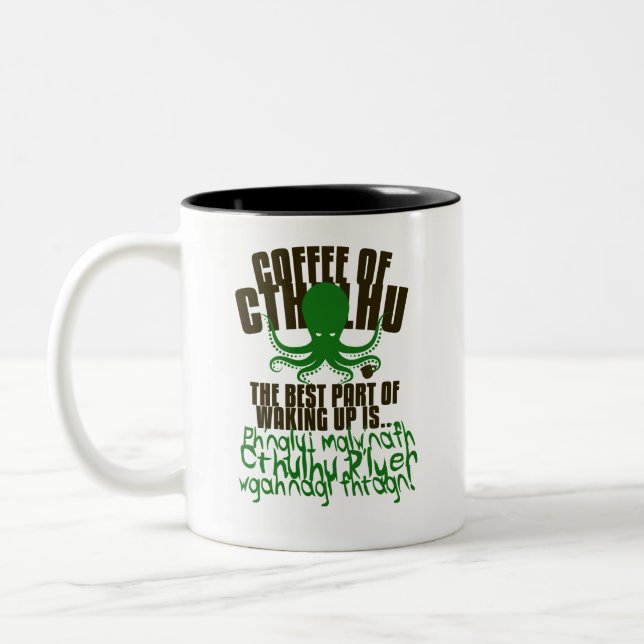 Tasse 2 Couleurs Café de Cthulhu (Gauche)