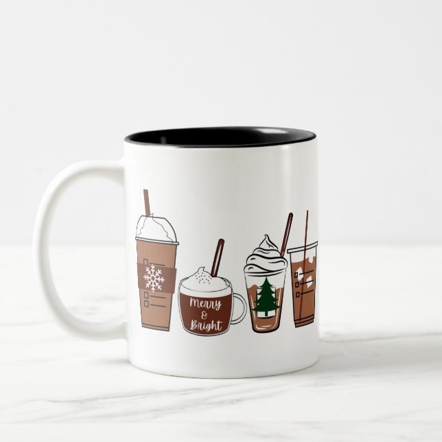 Tasse 2 Couleurs Café de Noël (Gauche)