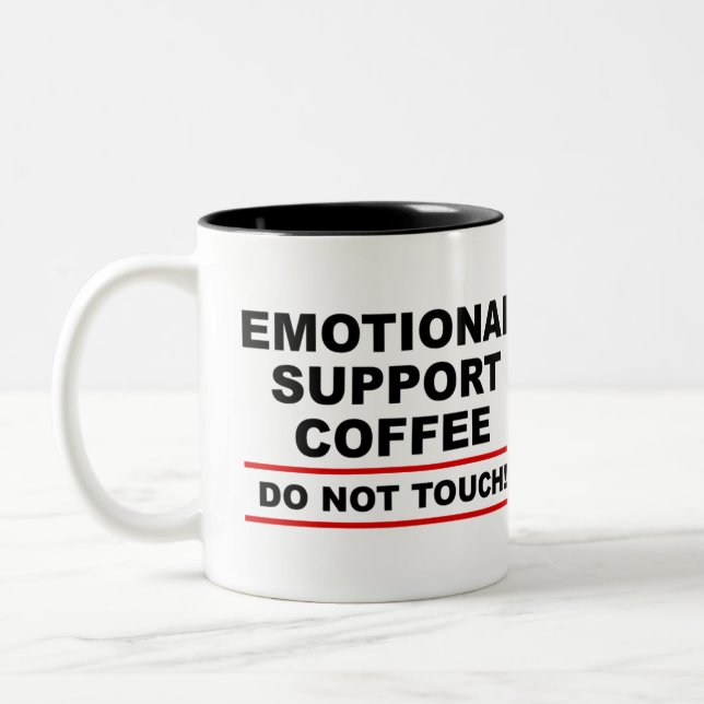 Tasse 2 Couleurs Café de support émotionnel (Gauche)