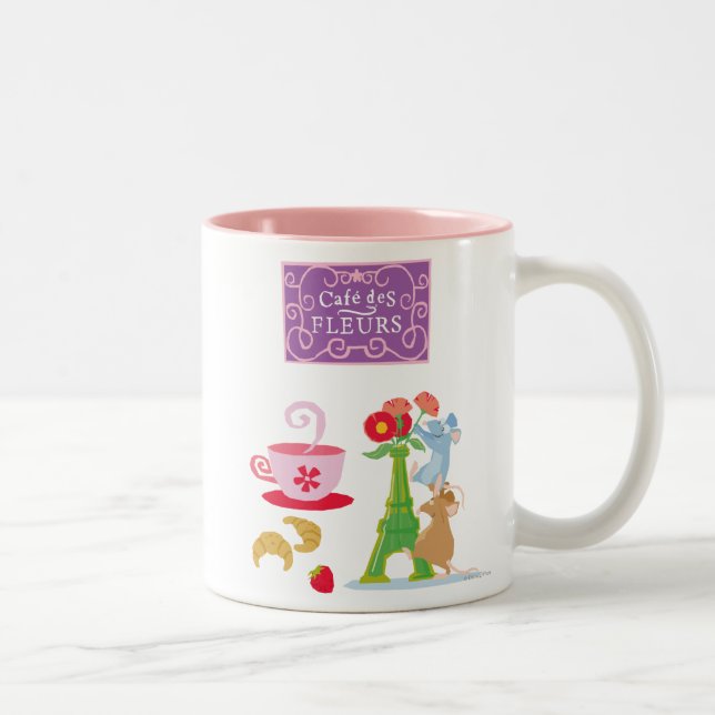 Tasse 2 Couleurs Café des fleurs (Droit)