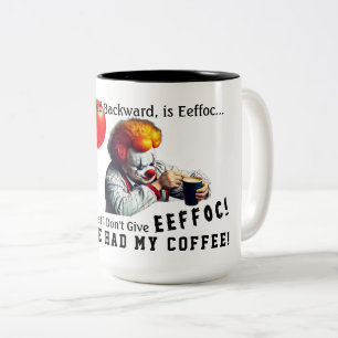 Tasse 2 Couleurs Café épelé vers l'arrière